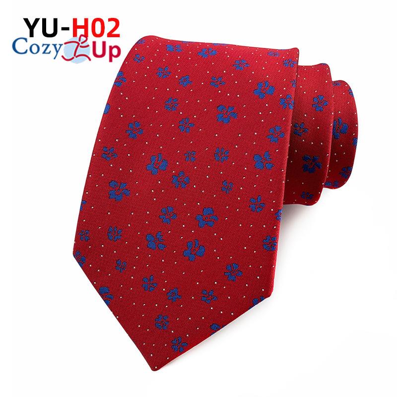 Cozy Up 3,15 дюйма(8 см) Модный полосатый мужской галстук с узором пейсли в клетку и цветком на свадьбу