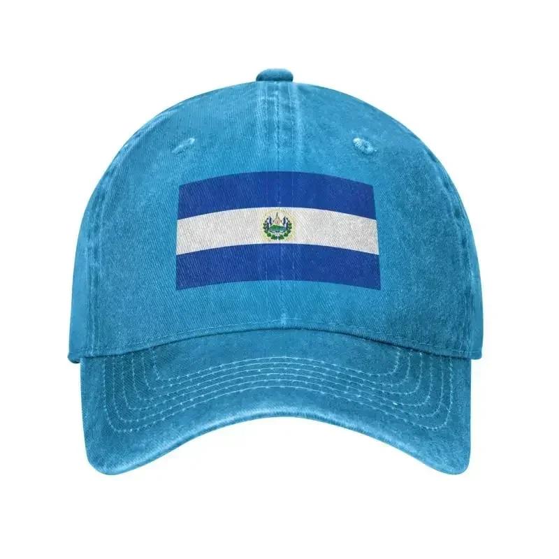 Custom Classic Unisex Cotton Flag Of El Salvador Baseball Cap Adult Adjustable Dad Hat Unisex Women Hip Hop