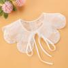 1pc Sexy Lace Fake Collar Shirt Shawl Flower Crochet Neckline Collars Women Detachable Collar Half Shirt Faux Collar Lace Fabric