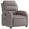 VidaXL Fauteuil de Massage Inclinable Électrique, Chaise de Relaxation avec Dossier, Siège avec Accoudoirs, Fauteuil TV de 3204976