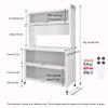 Wheeled Kitchen Storage Cabinets Wear Resist Metal Cabinet Organizer Movable Multi-Layer Floor Storage Cabinet for Home Kitchen