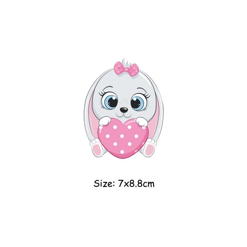 Термальная наклейка с милыми животными на одежде для кукол, детская одежда, наклейка «сделай сам», Parches Ropa, термопереносные нашивки, олень, единорог