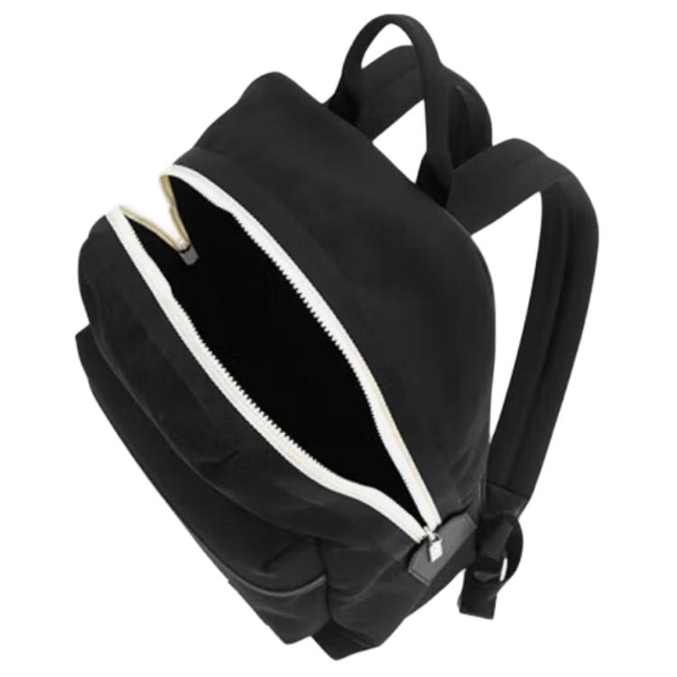 Bally Logo Zip Closure Recycled Polyester Backpack Men backpack Black 6305065