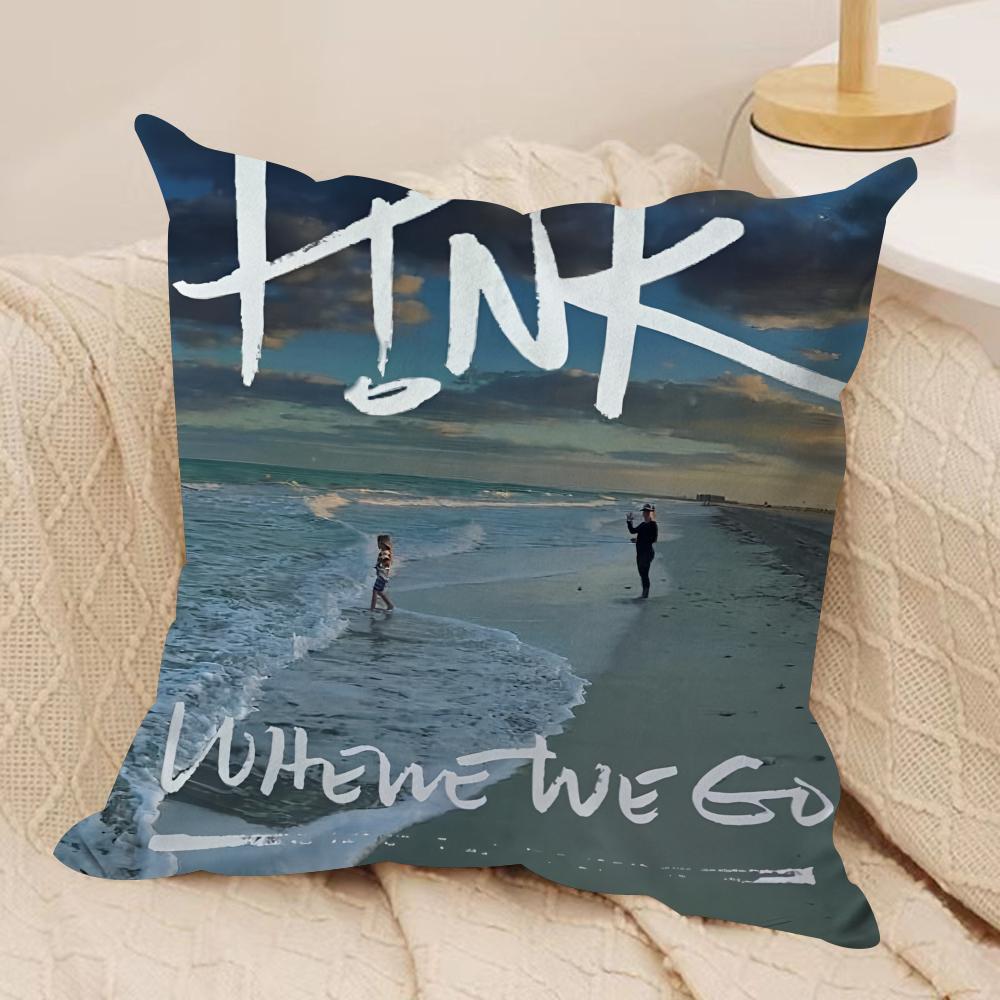 PPInk AAlecia Moore Cushion Cover Silky Short Plush Invisible Zipper Dustproof Sofa Pillow Case for Home Decor