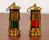 SET OF 2 Lamp Lantern Oil Ship Nautical Minor Maritime Antique Boat Light