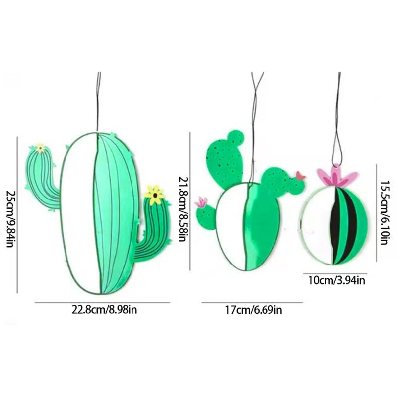 6 шт. Кактус Сотовый шар Украшения для вечеринки Бумажное настенное украшение для дня рождения, свадьбы, тематической вечеринки
