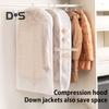 1/3 шт. подвесные чехлы для одежды с самокомпрессионной молнией большой емкости прозрачные экономящие пространство чехлы для одежды для пуховиков