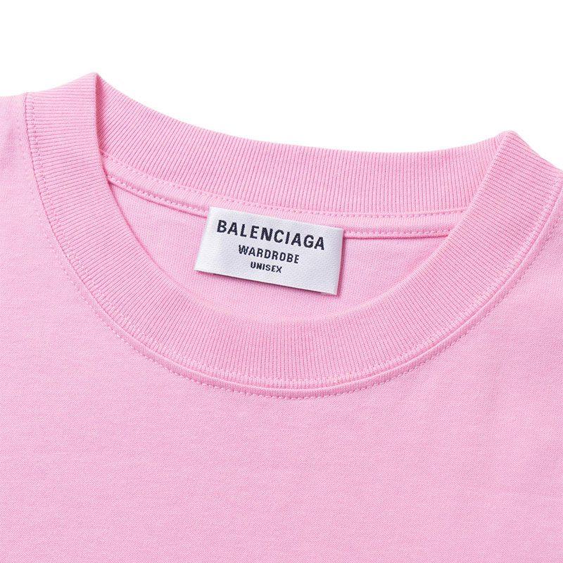 Balenciaga Футболка женская розовая 612965TIVG55700