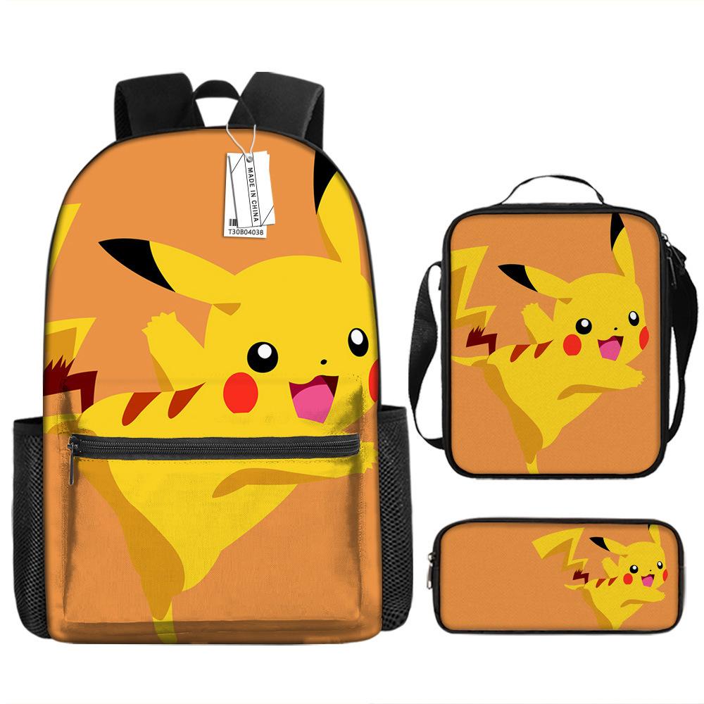 Школьный сезон Студент Школьная сумка Покемон Рюкзак Pokémon Мультяшная сумка Пенал