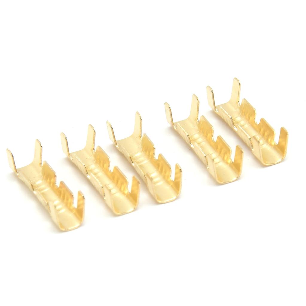100Pcs UShaped Wiring Terminal Brass Gold Docking Connector Quick Wiring Terminals