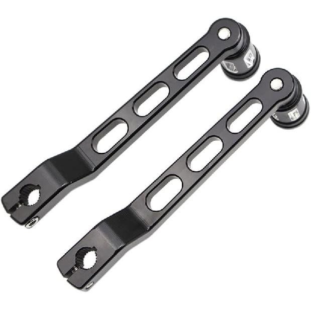 DreamSeek Рычаг переключения передач пятка-носок + Подножка переключения для Harley FL Softail/Touring, Road King, Street Glide/Tri Glide Trikes - Рычаг переключения передач (черный)