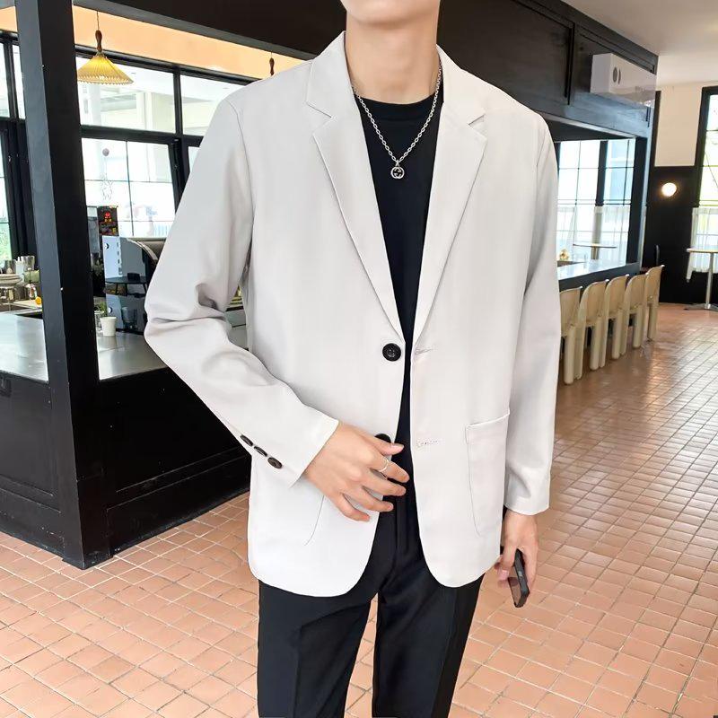 Мужской осенний универсальный повседневный пиджак в корейском стиле - модный дизайн в стиле Гонконга