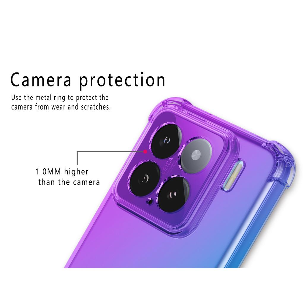 Ударопрочный градиентный чехол из ТПУ с усиленными углами для Xiaomi 1 1T Pro G Защитный чехол Fundas Coque Capa