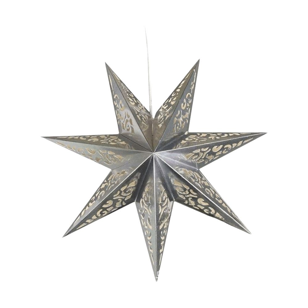 Hollow Out Paper Star Pendant DIY Christmas Tree Ornament Christmas Hanging Decoration New Year