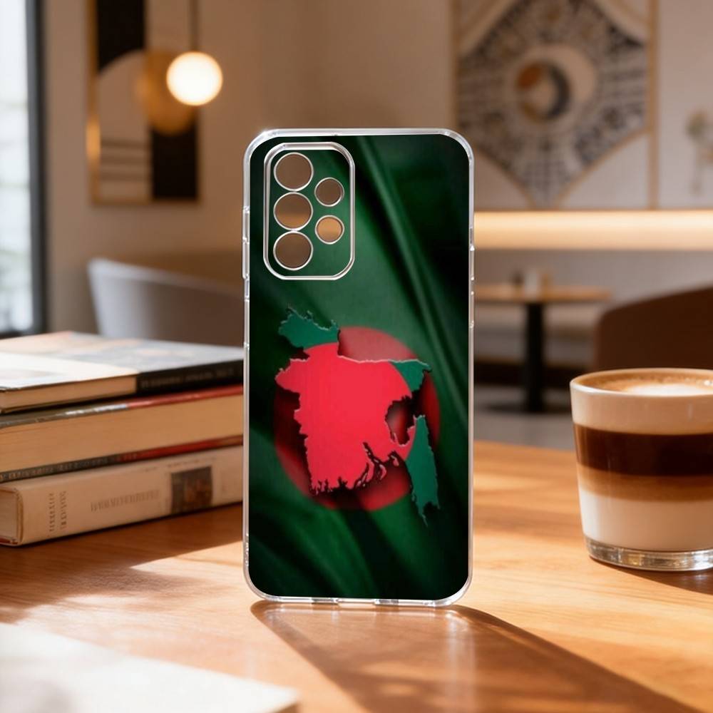 B-Bangladesh F-Flag  Phone Case For Samsung S25,S24,S21,S22,S23,S30,Ultra,S20,Plus,Fe Transparent Cover