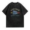 Womens 58 Years Old 1965 Vintage 58Th Birthday Idea T Shirt Black 2XL vintage Washed Casual homme graphic streetwear