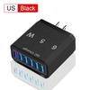 3.1A USB Fast Phone Charger Adapter 6 In1 Mulit Plug Travel Charger For iPhone 13 12 Samsung Xiaomi QC3.0 Quick Charger