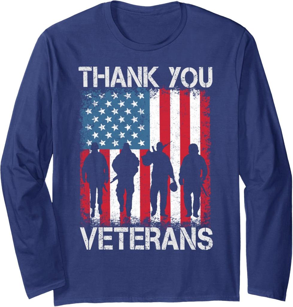 Veterans Day Gifts Thank You Veterans Proud Long Sleeve T-Shirt