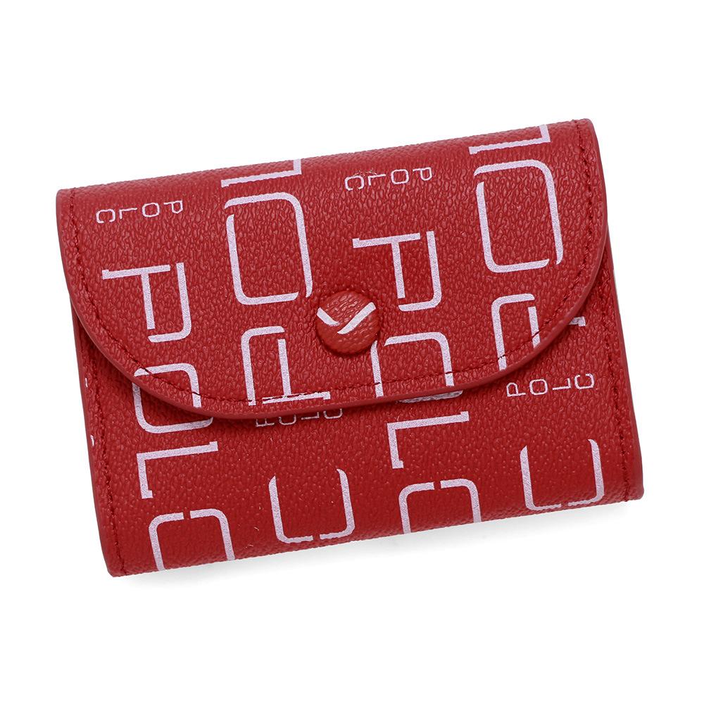 Простой и портативный кошелек для монет: Мягкая текстура личи, большая вместимость для мелочи и карт