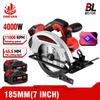 7Inch 185mm Brushless Electric Circular Saws Cordless Adjustable Woodworking Cutting Power Tool For Makita 18V Battery