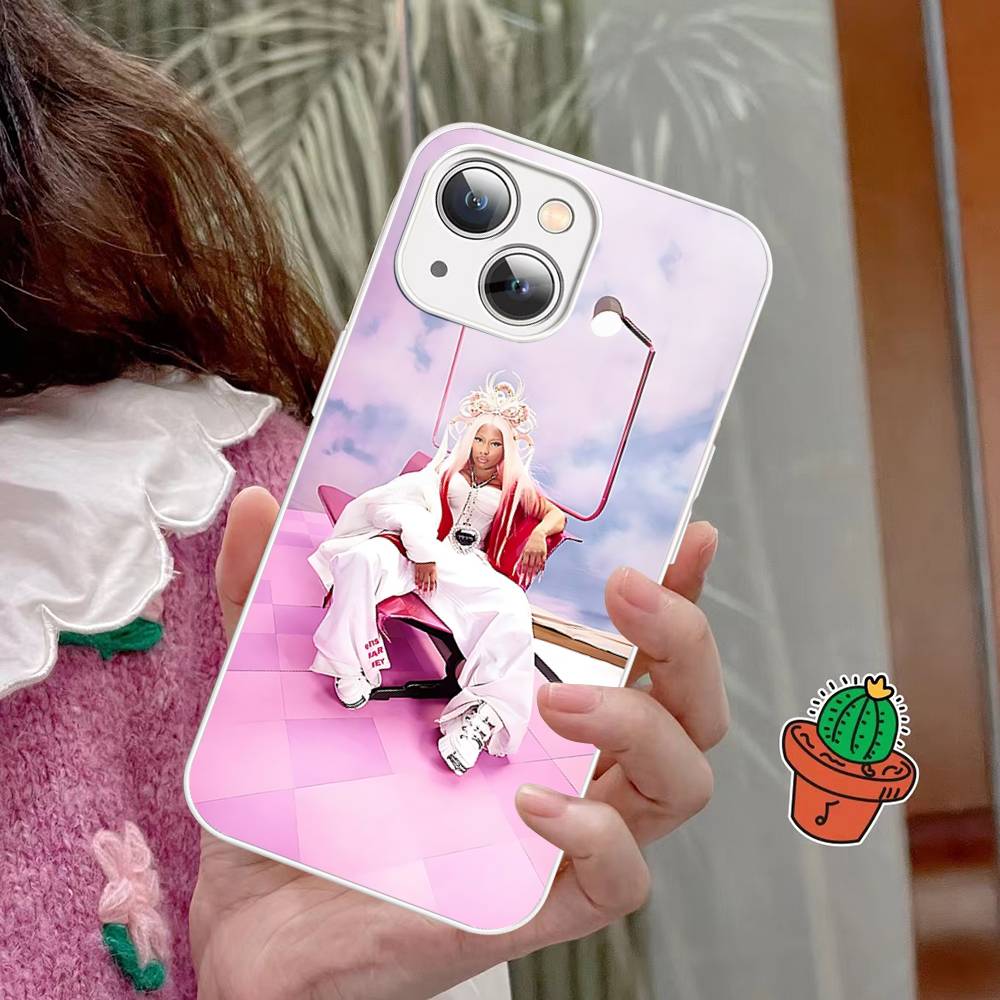 Закаленное стекло N-Nicki Singer Minaj для iPhone 14 13 12 11 Pro Mini XS MAX 14Plus X XS XR Чехлы