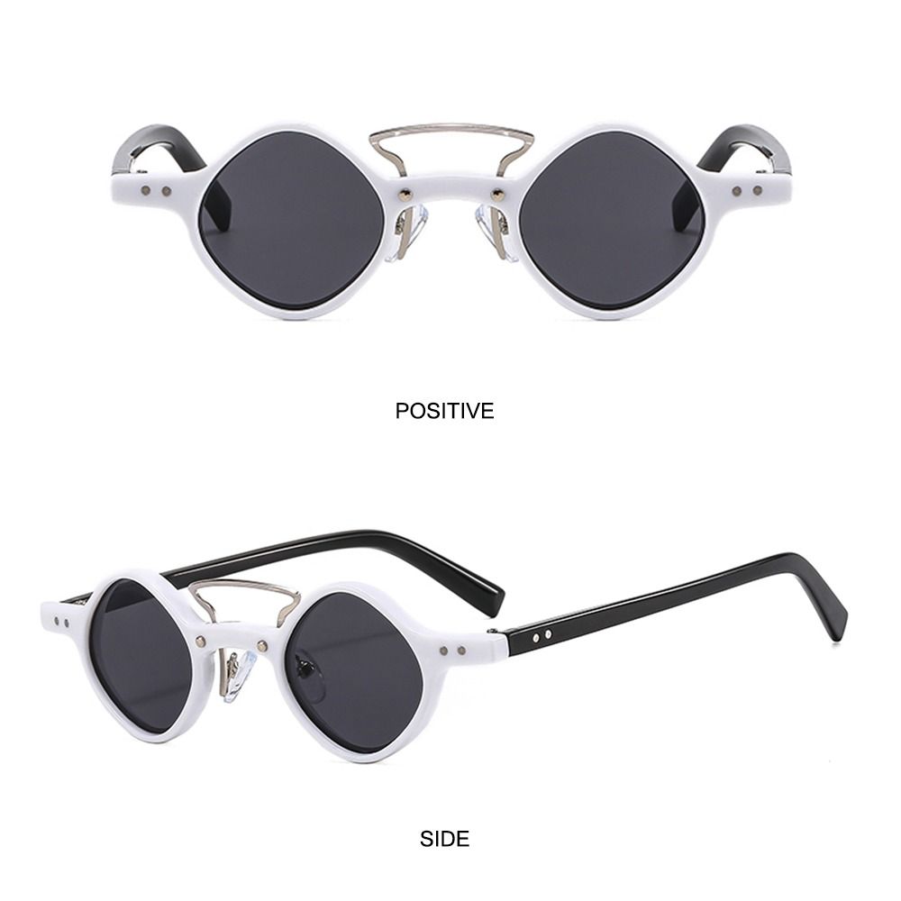 Солнцезащитные очки в стиле хиппи, маленькие круглые квадратные мужские и женские ретро очки в стиле стим-панк, винтажные очки с градиентом для вождения, UV400