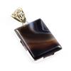 Natural Montana Agate Gemstone 925 Solid Sterling Silver Gift Pendant 1.9" P8k33