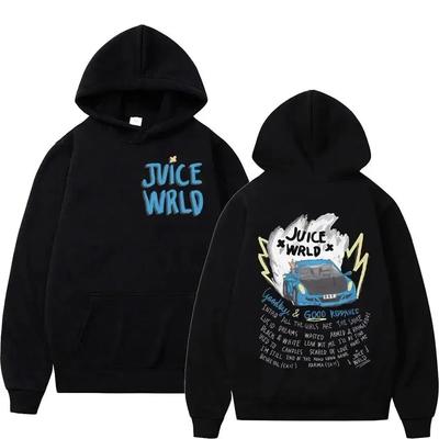 Мужская и женская толстовка с капюшоном рэпера Juice Wrld, толстовка в стиле городской моды, популярная хип-хоп толстовка, уличная одежда с длинным рукавом