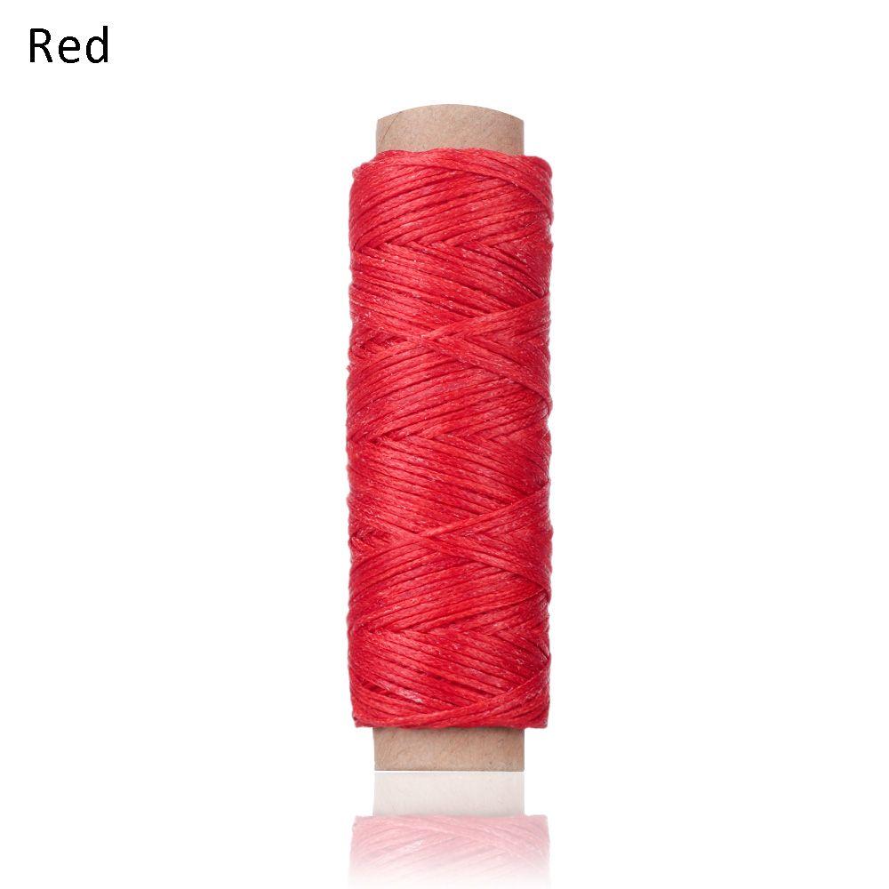 30m/roll Tool Handicraft Flat Hand Stitching Waxed Thread Sewing Line Leather Cord