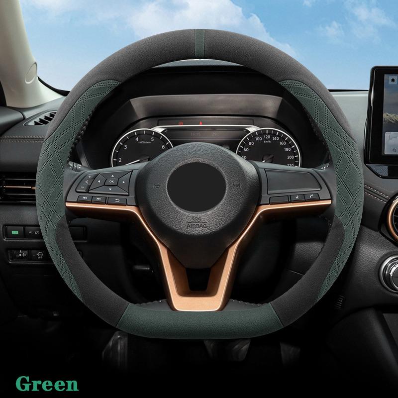 Для Nissan Ariya Rogue Qashqai X-Trail MAXIMA Leaf Versa замшевый чехол на руль автомобиля противоскользящий износостойкий аксессуары для украшения интерьера