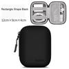 Boona Bluetooth Oortelefoon Case Headset Tas Pu Leer Eva Hard Shell Voor Ipod Shuffle Opladen Kabel Oortelefoon Geheugenkaarten