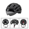 New Magnetic Goggles with Light Helmet General Road Bicycle Riding Helmet Integrated Molding