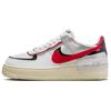 Кроссовки женские Air Force 1 Shadow White Red Metallic Silver Gym-Red Black FN6335-100