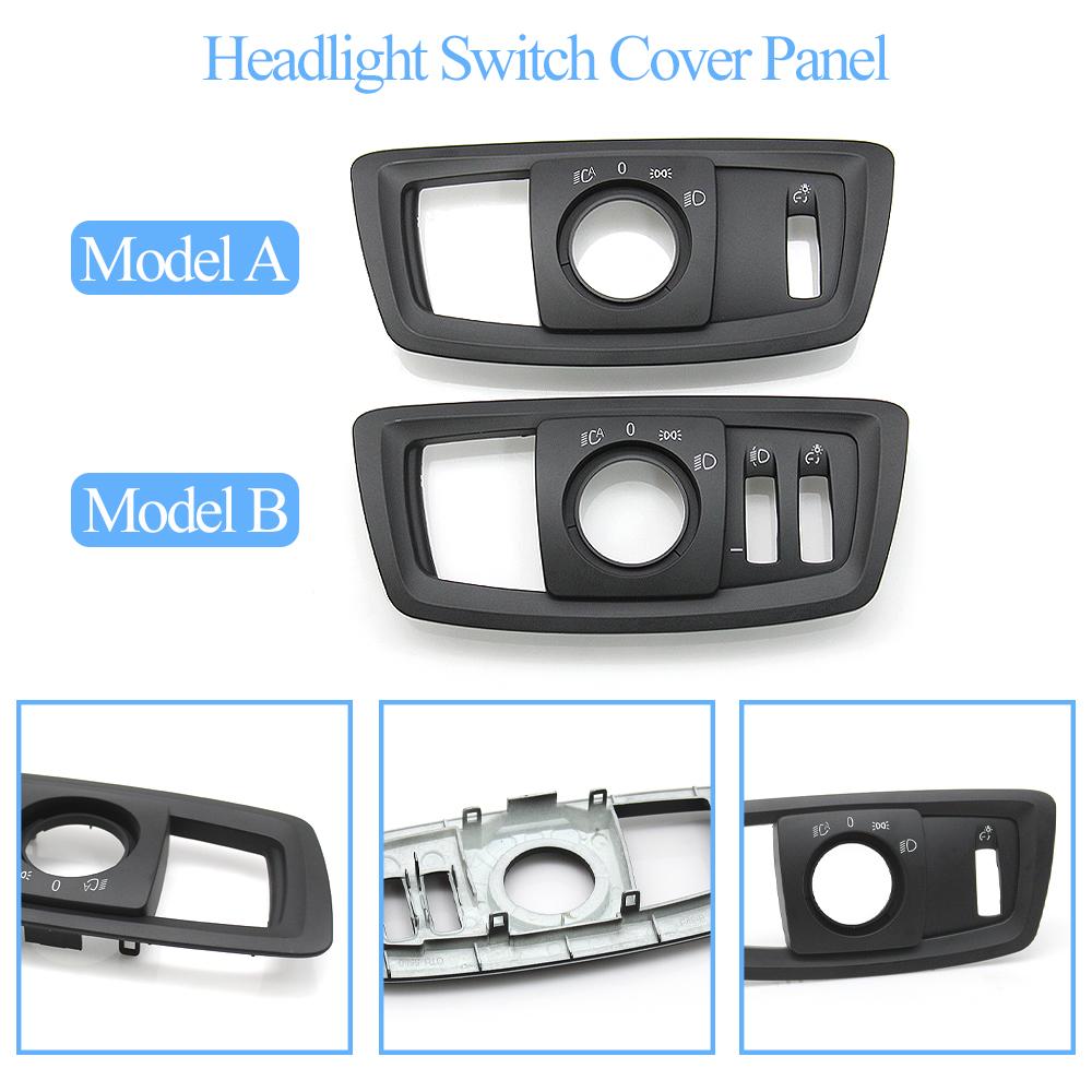 Car Front Headlight Fog Light Switch Button HeadLamp Rotary Cover Panel For BMW 1 2 Series F20 F21 F22 F23 X1 F48 F49 X2 F39