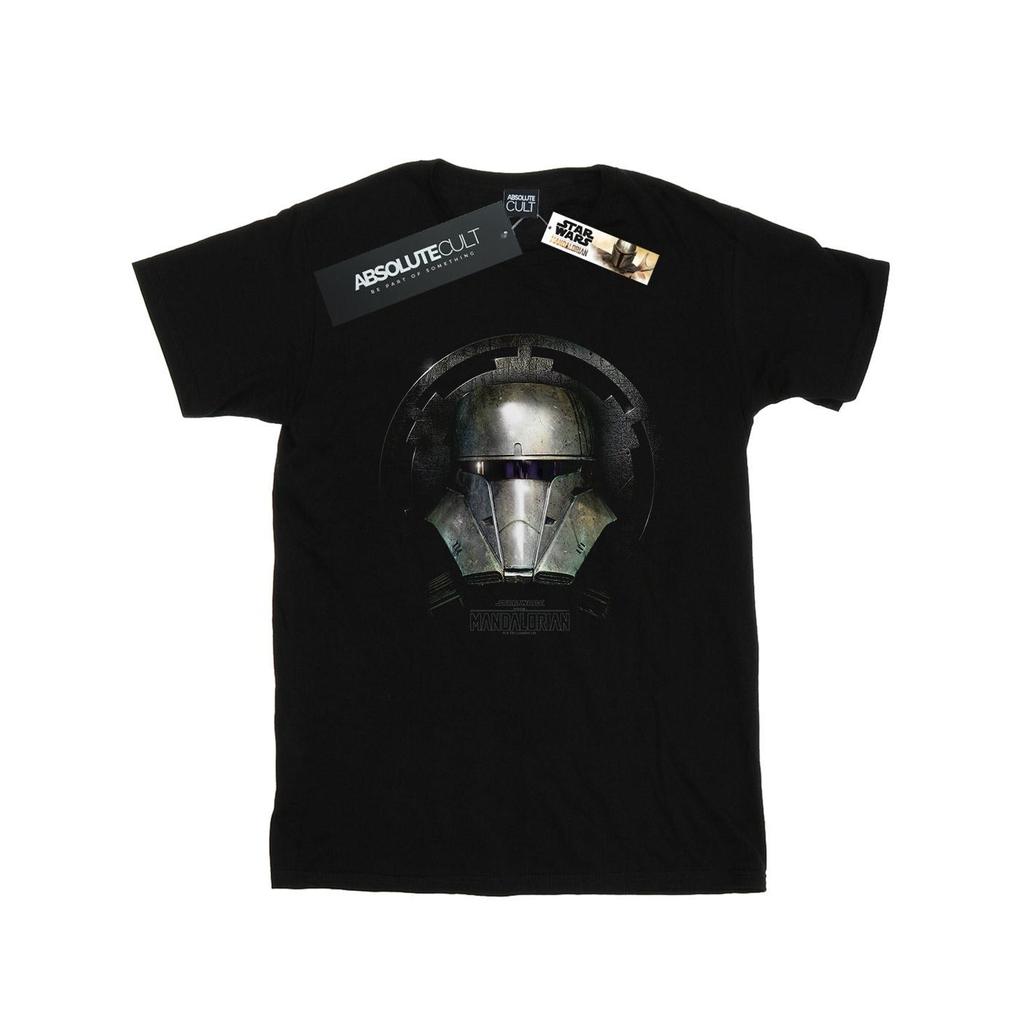 STAR WARS Mens The Mandalorian Dark Helmet T-Shirt