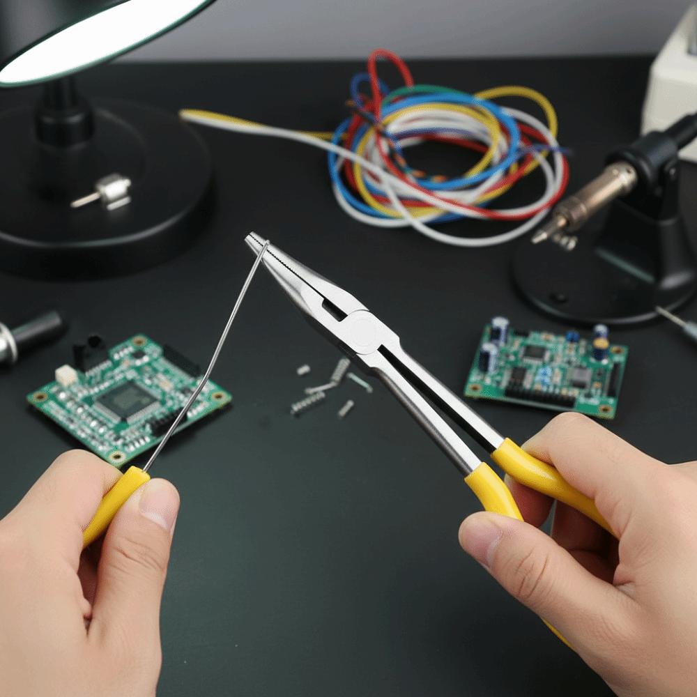 45 Degree Bend Long Reach Pliers 90 Degree Bent Long Nose Pliers  Vehicle Repairing