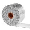Dazzlestar Heat Resistant Fabric, Insulation Tape, Motorcycle, Fiberglass, Heat Resistant Temperature 232°F (1,100°C), Basalt