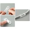 10pcs Cord Wire Organizer Cable Finishing Desktop Cable Holder Device Clipper for Bathroom Wall Door Tile Glass Fixing