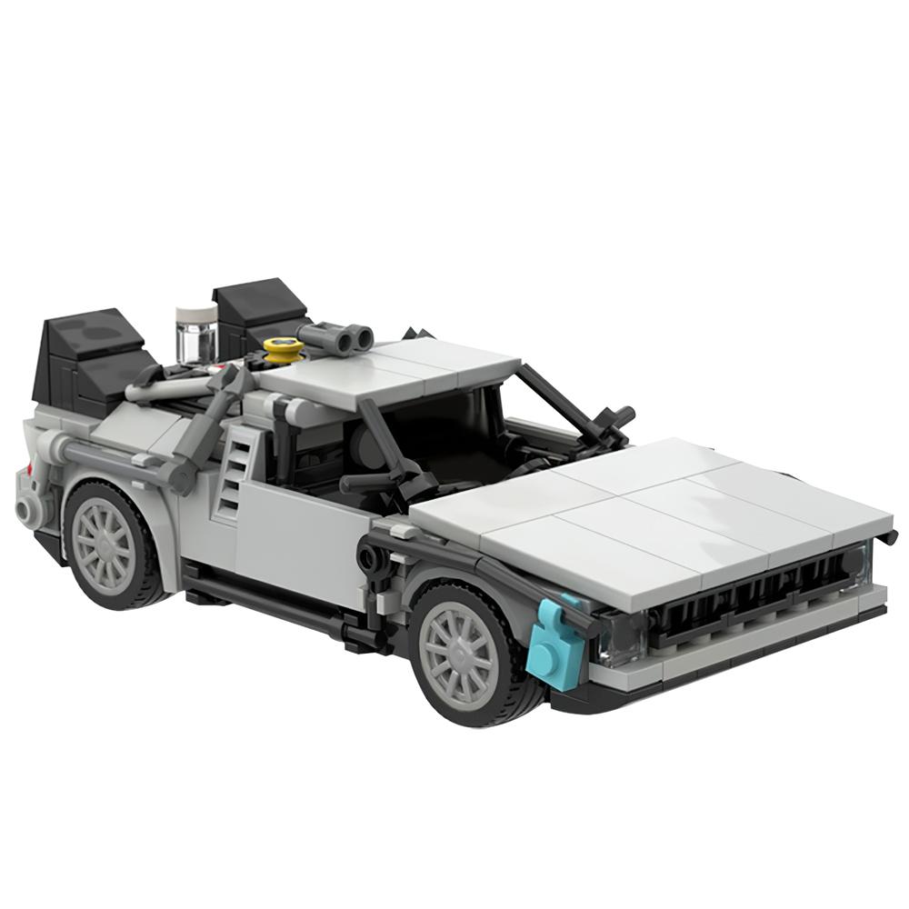 Gobricks MOC Модульный Здание Суда Назад в Будущее Строительные Блоки Часовая Башня Архитектура Машина Машина Игрушка Подарки