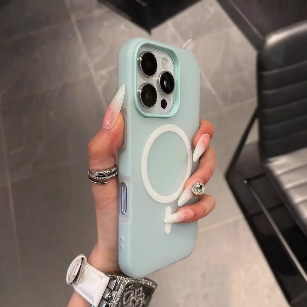 Роскошный чехол Magsafe конфетного цвета для iPhone 17 Air 16 15 14 Plus 13 12 Pro Max 11, магнитный, прозрачный, матовый, мягкий, для беспроводной зарядки