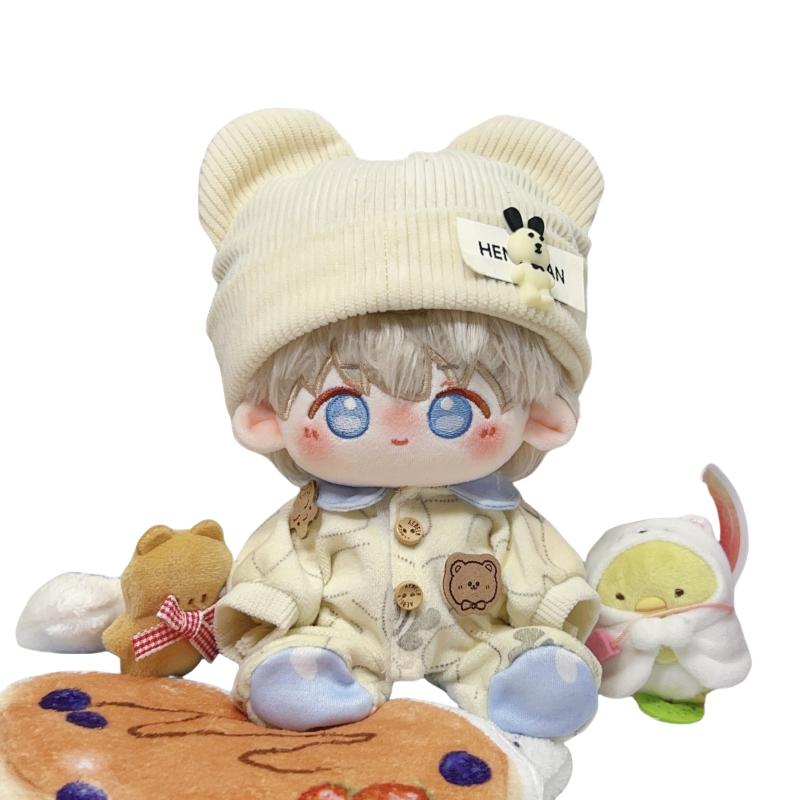Original 20cm Doll Clothes Bear Shaped Cookies Climbing Suit Pajamas Cotton Doll Female Cute Doll Refill Toys Gifts