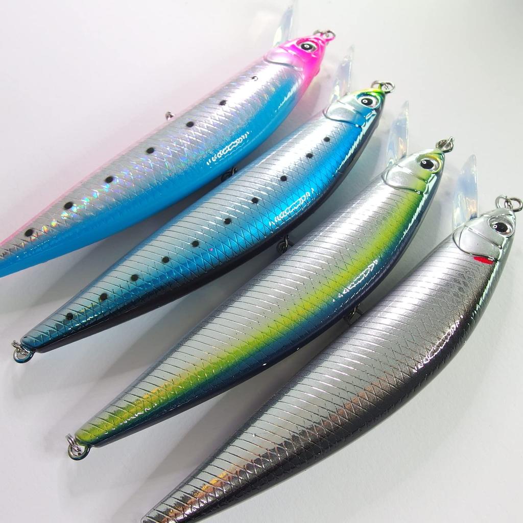 Momo Lure Синяя рыба Совместимый Сквозной Проволочный Минноу Голубой Бегун 120мм 40г Желтохвост Хирамаса Испанская макрель Тунец Пинтейл Ассортимент цветов [momo]