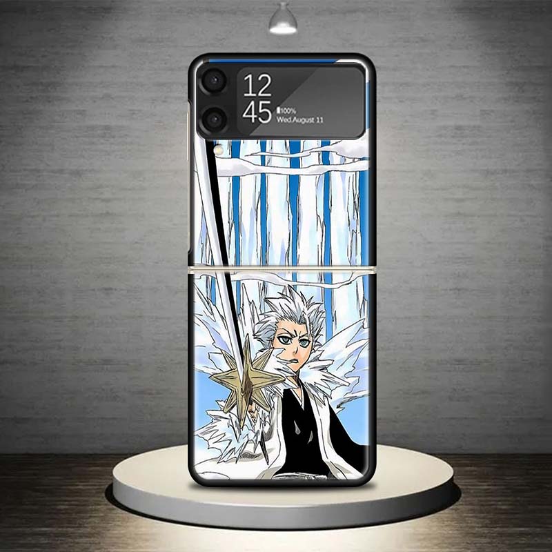 Чехол для телефона Bleach Хитсугая Тоширо для Samsung Galaxy Z Flip 7 6 5 4 3 5G Чехол ZFlip7 ZFlip6 ZFlip4 ZFlip5 ZFlip3 Coque Fund