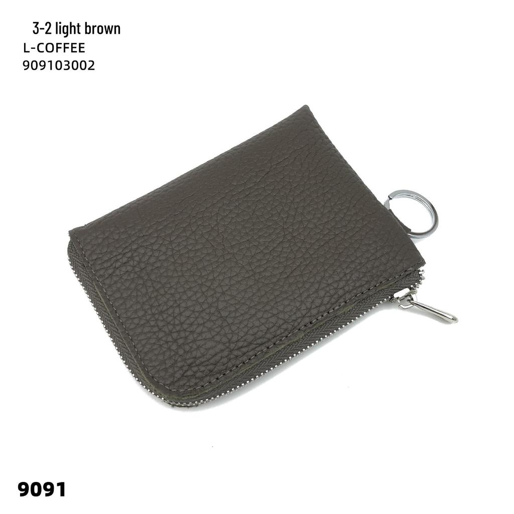 Многофункциональный кошелек из коровьей кожи для монет и визитниц с кольцом для ключей