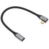 4K 100W PD 5A Прямоугольный изгиб 90 градусов Gen 2 USB3.2 Type C удлинитель «папа-мама»