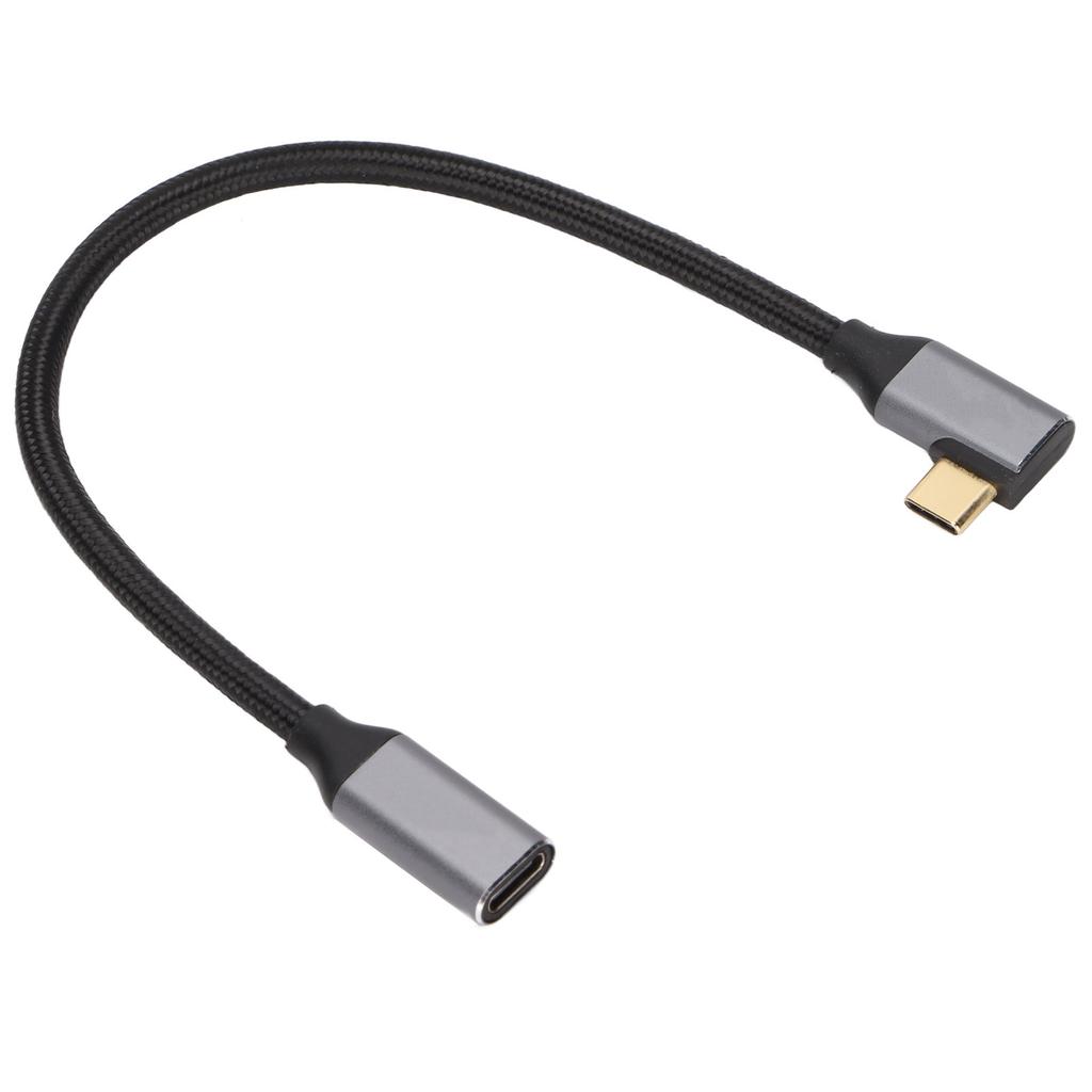 4K 100W PD 5A Прямоугольный изгиб 90 градусов Gen 2 USB3.2 Type C удлинитель «папа-мама»
