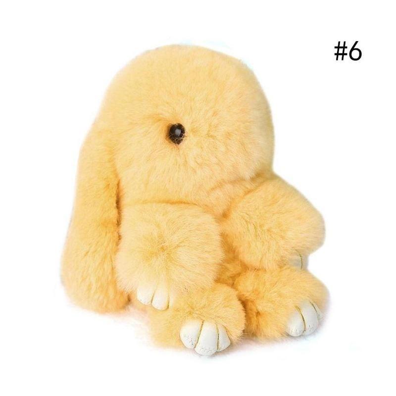 Брелок в виде кролика, меховой милый кролик, помпон, кукла, игрушка, брелок, милая сумочка, подвеска, декор, кулон в виде автомобильного ключа, кулон в виде кролика, подарки в виде кролика