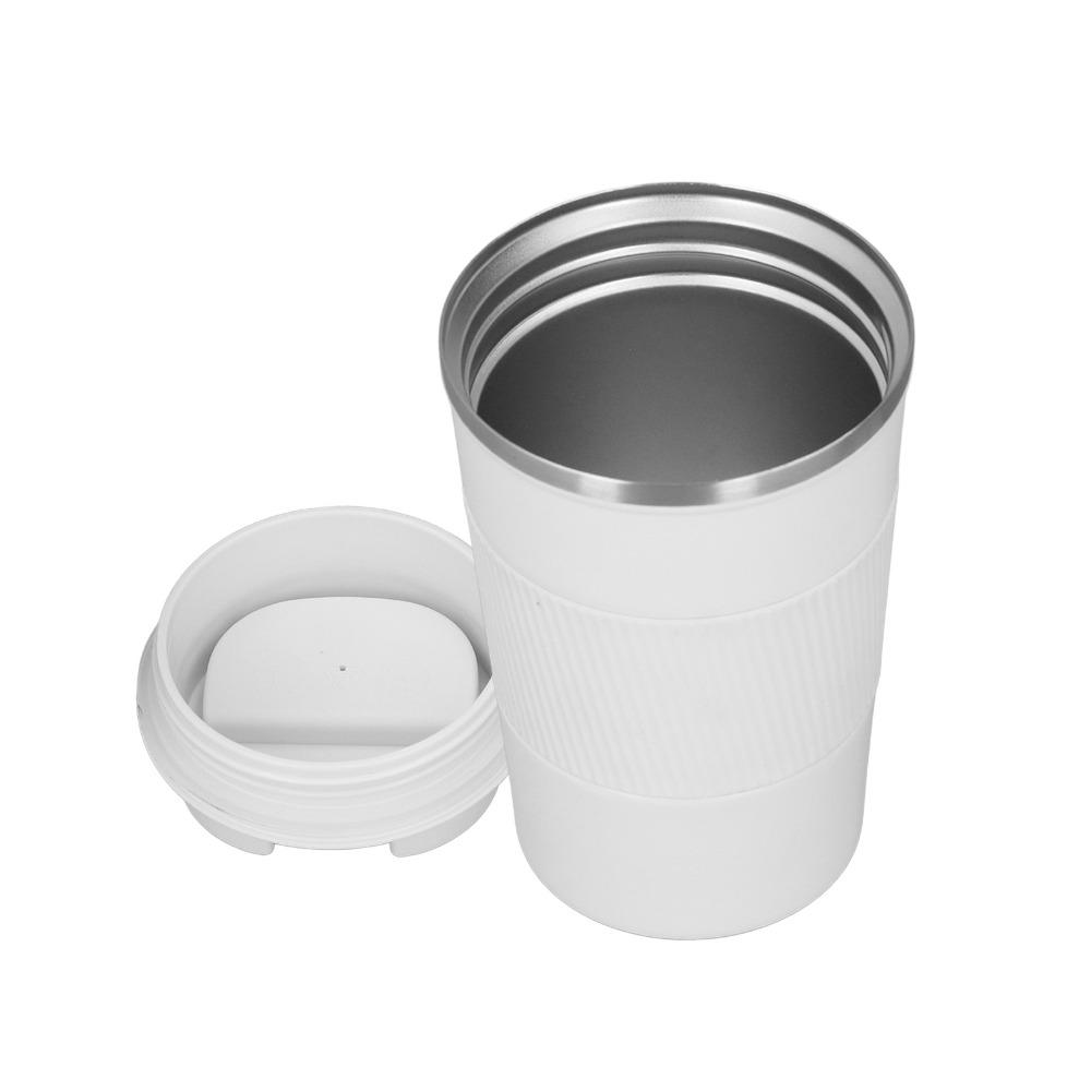 Silicone Sleeve Coffee Mug Stainless Steel Coffee Tumbler Reusable Water Mug Camping