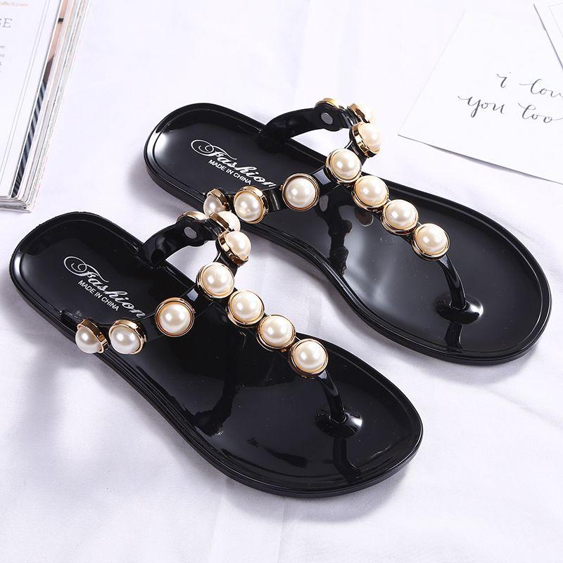 Женские тапочки и сандалии из горного хрусталя, шлепанцы, розовые, лето 2024, шлепанцы со стразами, драгоценности, желе, плоские на пляже, предложение