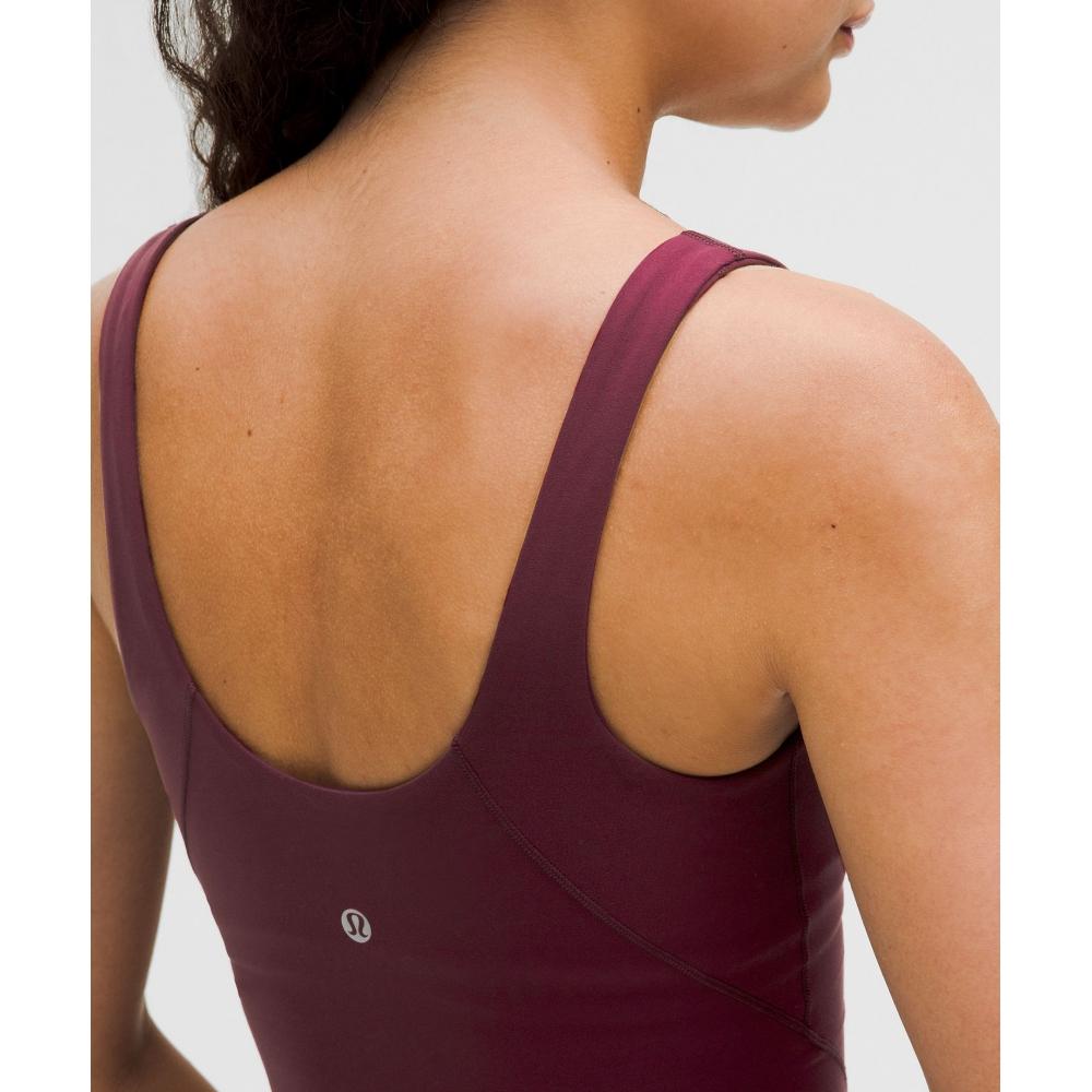 Lululemon Выровняйте верхнюю часть бака, подсветку, поддержку чашки AB, гранат